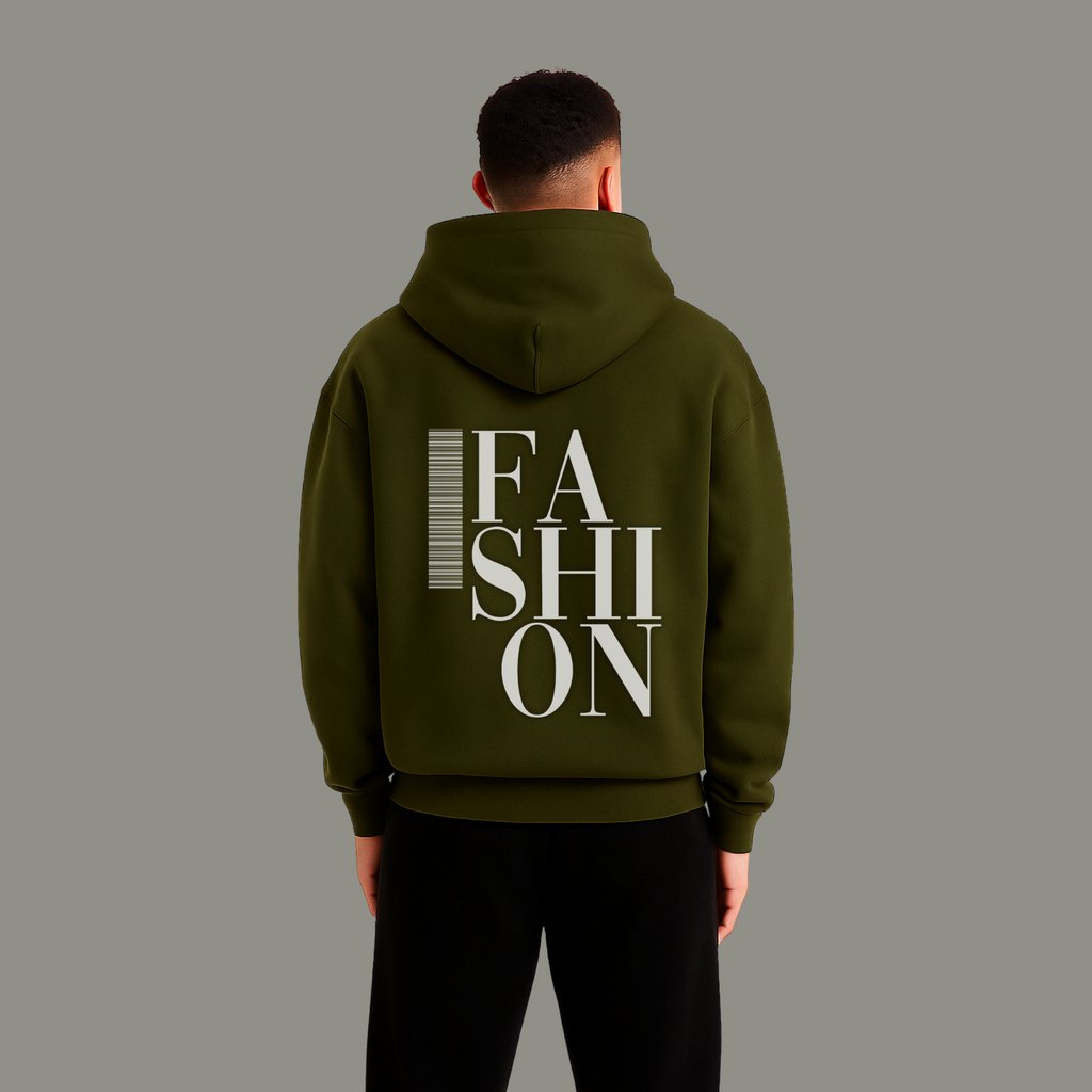 Unisex White Hoodie with Minimalist Logo & Back Graphic