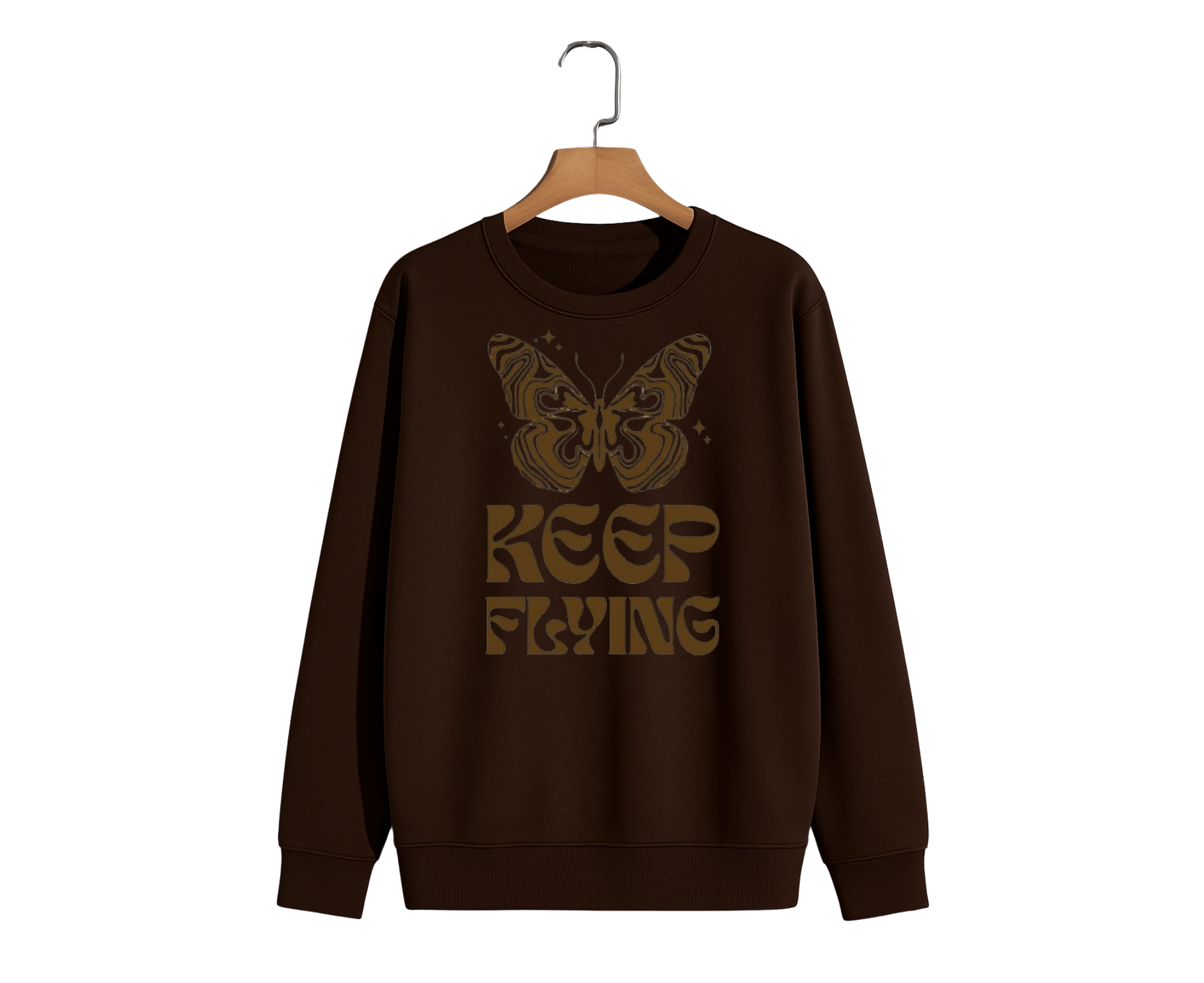 KEEP FLYING Butterfly Graphic Unisex Sweatshirt