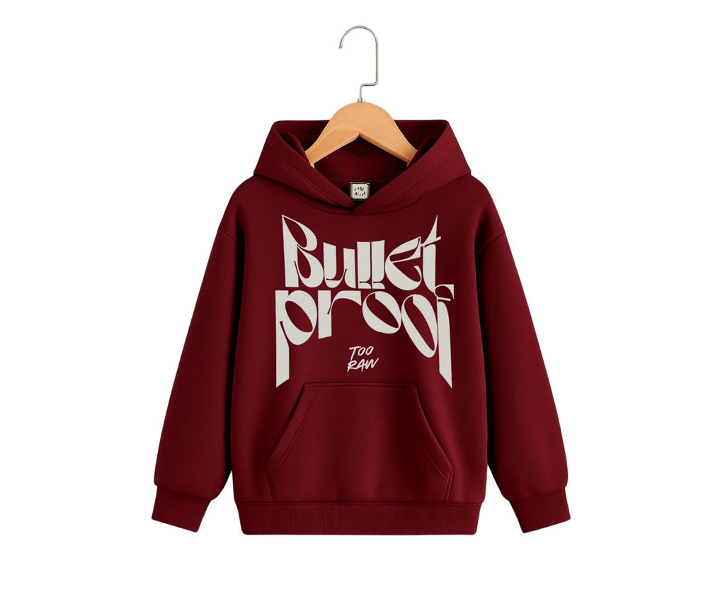 Bulletproof "Too Raw" Hoodie – Bold Graphic Streetwear
