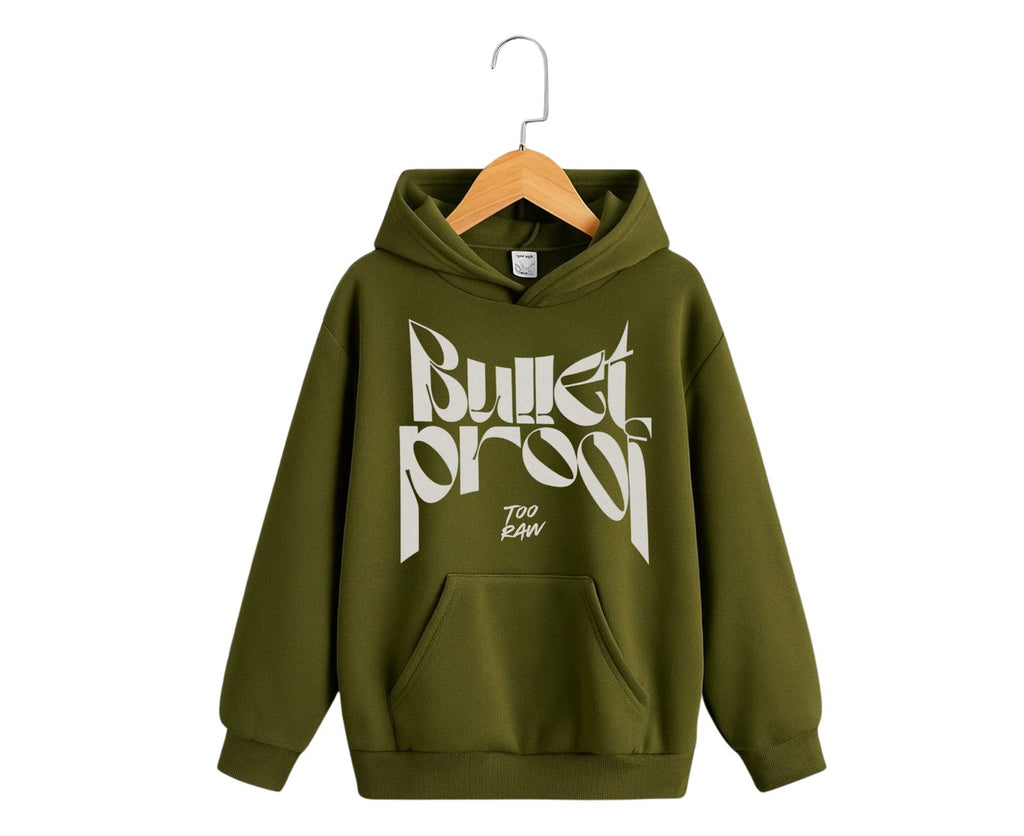 Bulletproof "Too Raw" Hoodie – Bold Graphic Streetwear