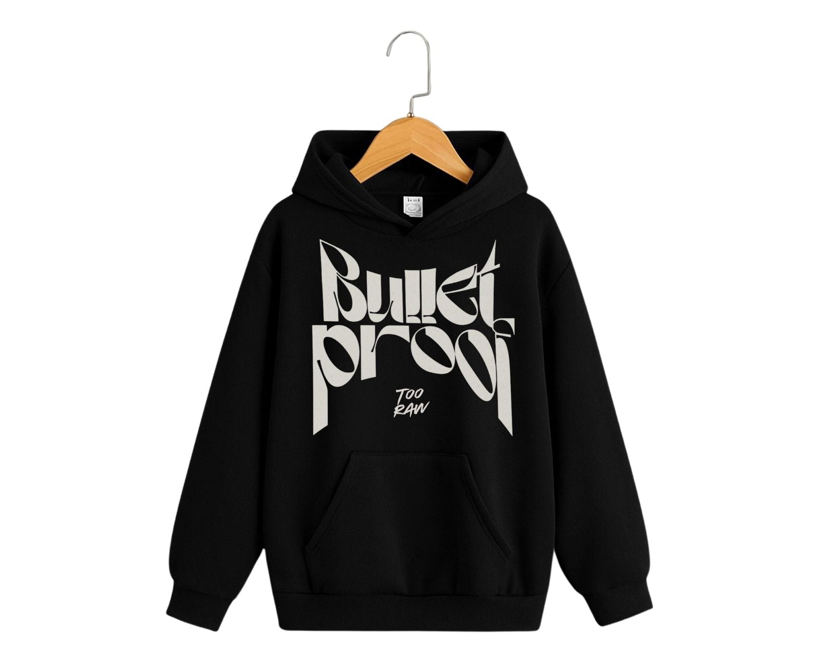 Bulletproof "Too Raw" Hoodie – Bold Graphic Streetwear