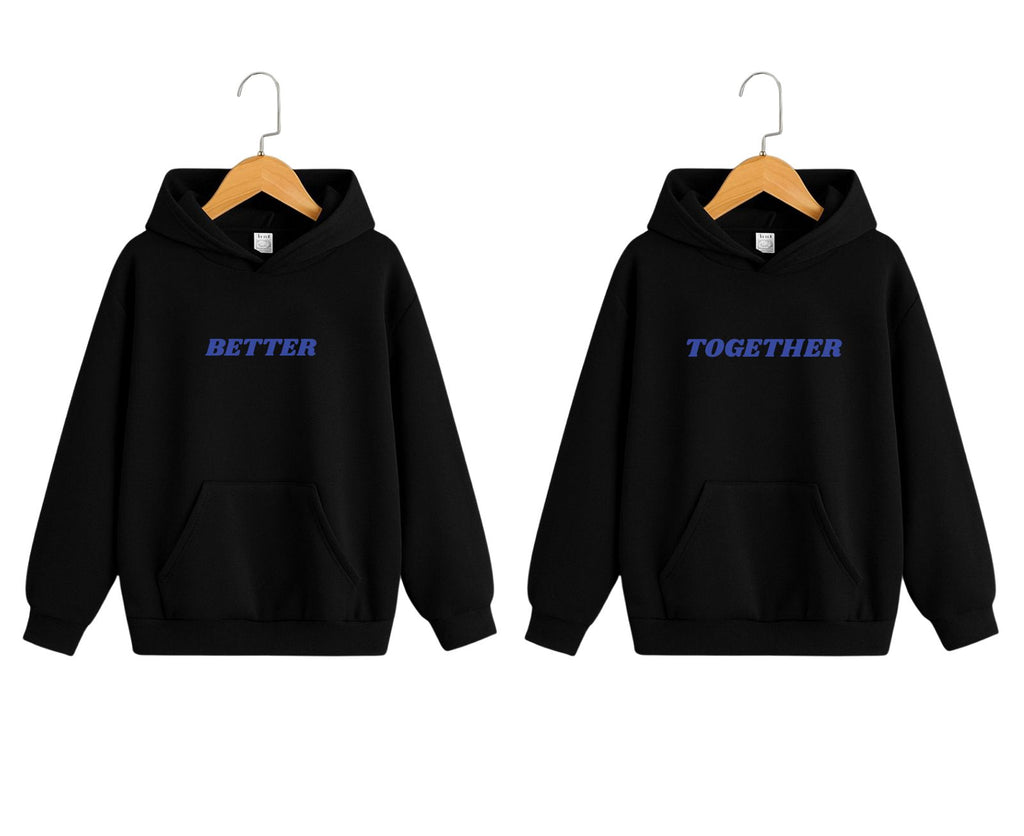 "BETTER TOGETHER ” Oversized Couple Hoodie