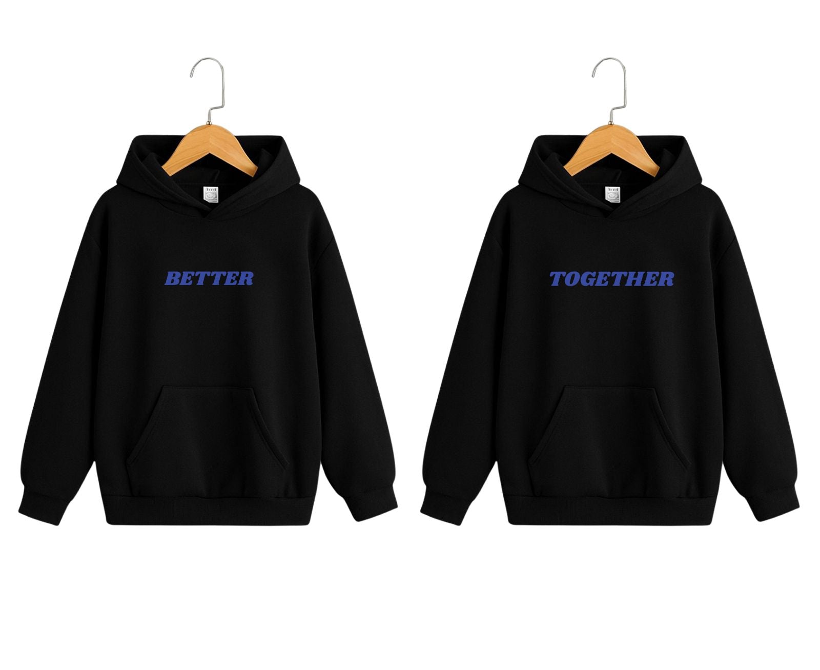 "BETTER TOGETHER ” Oversized Couple Hoodie