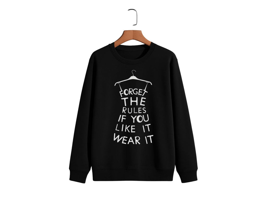 2RAW “Forget the Rules” Black Sweatshirt